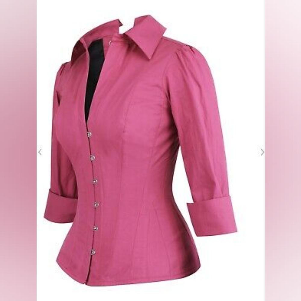 NWT Corset Story Dry Rose Corset Shirt